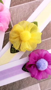 Bandana flower Bandana Bayi Baru Lahir Bando Bayi Perempuan Lucu