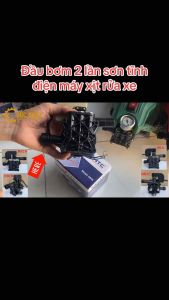 Đầu bơm máy xịt rửa xe lõi nhôm không chỉnh áp tích hợp rờ le áp DB2BC