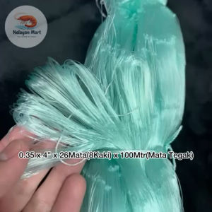 0.35 x 4” x 26Mata(8Kaki) x 100Mtr(Mata Tegak)Isi Jaring Kosong/Pukat Ikan/SHS Brand/Hijau Fishing Net