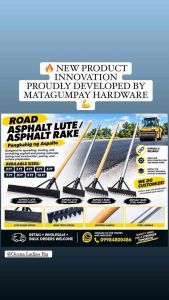 Road Asphalt Lute / Rake Pangkahig Asapato 3 ft4 ft5 ft 6 ftWooden Handle Durable Reliable Customizable