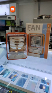 [Ready Stock] Transparent Spray Light Fan Portable USB Charging Big Wind Air Conditioning Fan