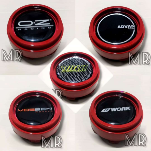 Tutup Dop Velg Mobil: Silinder Merah Resin & Aksesoris Velg HSR TRD