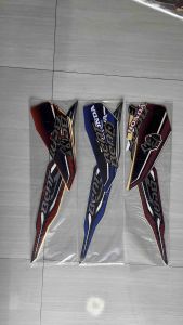 STIKER STRIPING LIS LES BODY HONDA BEAT 2019 ISS HITAM MERAH