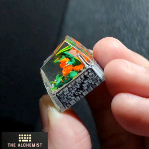 [SG READY STOCK] MEGA RAYQUAZAKeyCap | Pokémon Keycap for Mechanical Keyboard Customized Resin Hand-made Translucent Keycap