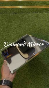 Diamond Mirror Thickness 5mm Bevel Edge Grand Mirror DIY Cermin Diamond Mirror Wainscoting Wall Cermin Dinding Fluted Wall Bevelling