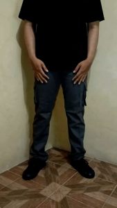 JG Denim - Celana Cargo Panjang Abu Bahan Twill Nyaman Di Pakai