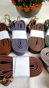 TALI SELEMPANG TAS KULIT MOTIF JERUK acc GOLD