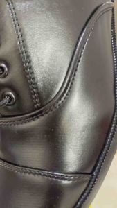 Giày da nam buộc dây..mũi tròn thanh lịch..phom chuẩn đẹp..đen cao 35cm..được khâu sẵn chắc chắn