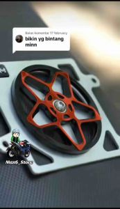 NVX155 NMAX155 3D RADIATOR COVER SPINNER NVX V1 V2 NMAX V1 V2 V3 AEROX DESIGN BINTANG COOLANT COVER ARM CNC STAR DESIGN AIR FILTER TANK CAP NET COVER