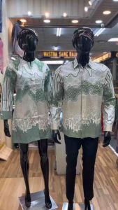 Baju Batik Tunik | Batik Couple Modern| Batik Sarimbit Keluarga Bahan Katun Solo Lapisan Full Furing Trikod