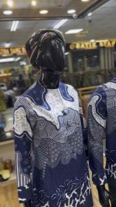 Baju Batik Tunik | Batik Couple Modern | Batik Seragam Kantor Modern Bahan Katun Solo Lapisan Full Furing Trikod