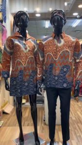 Baju Batik Tunik | Batik Couple Modern | Batik Seragam Kantor | bahan Katun Solo Lapisan Full Furing Trikod