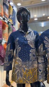 Baju Batik Blouse | batik couple Modern | Batik Sarimbit | Bahan Katun Solo Lapisan Full Furing Trikod