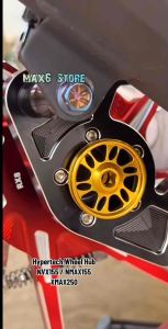HYPERTECH PRO WHEEL HUB CNC SPINNER NVX XMAX NMAX YAMAHA NVX155 XMAX250 NMAX155 WHEEL NUT RIM NUT GOLD BLACK GREY AEROX SWING ARM CAP