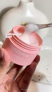 Glad2Glow Pomegranate 5% Niacinamide Brightening Moisturizer 30gr Pelembab Wajah Mencerahkan Krim Siang Krim Malam