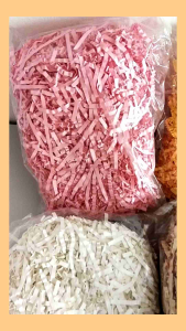 50g/bag Raffia Shredded Paper Candy Box Gift Box Stuffing Colored Raffia Shreds