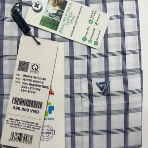 (8N0241) Áo sơ mi viettien dài tay (Regular fit )( hơi ôm )