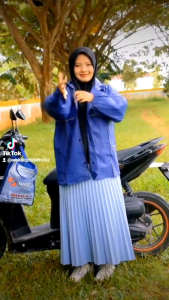 Jas Hujan Rok Masela Wanita Terbaik Anti Rembes