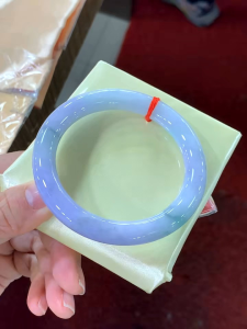 Jade bangle 54.5mm lavender jadeite bangle grade A type