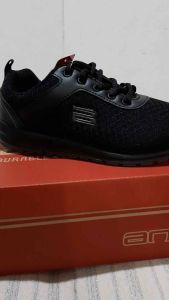 Sepatu sekolah ANDO AIDA tali Hitam/ hitam Size 33-36