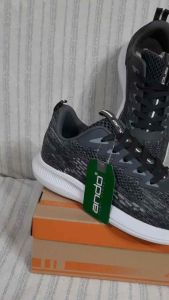 Sepatu sneakers ANDO Macron Abu tua/abu Size 39-43