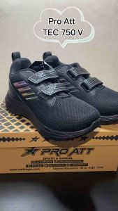 Sepatu sekolah Pro ATT TEC 750 V Hitam/Hitam Size 31-34