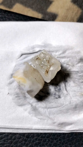 Bahan batu akik MG putih kristal 2pics