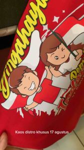 Baju Kemerdekaan anak laki-laki dan perempuan / Kaos 17 Agustus murah