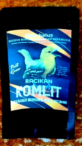 pakan burung komplit 130gr pasti Gacor Voer halus kaya vitamin dan protein