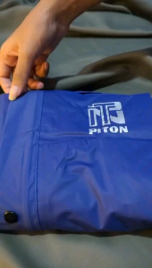 Jas Hujan Raincoat Mantel Pria Wanita Setelan Jacket Celana Premium By Piton Biru