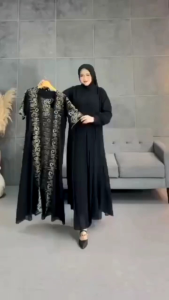 [Abaya Islami] Gamis Outer Muslimah Simple Elegant Terbaru 2025|| Abaya Madinah Premium Swarosky Mewah