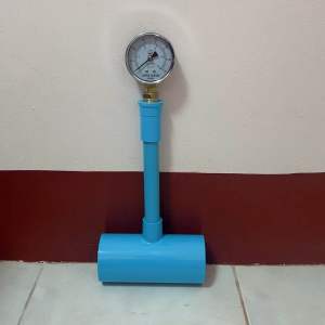 Pressure Gauge 5 kg/cm2 with 3 Readings and Stand for 2