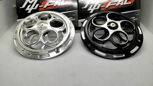 Cover Kipas Spinner Barring Radiator premium Almunium Cnc vespa Scoopy Nouvo Beat Carbu Dill