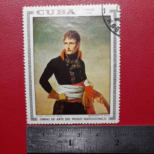 Koleksi prangko kuno kuba klasik lukisan Napoleon 1969 USED