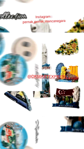 Magnet Singapore souvenir tempelan kulkas singapura