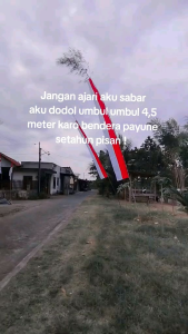 Umbul Umbul Layur 45 Meter Bendera