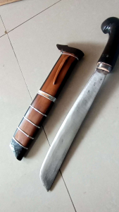 GOLOK POLET CIBATU ASLI Kerja kebun GOLOK Pemotong bambu bilah baja per asli tempa