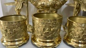 Bát hương bằng đồng đường kính 12cm 14cm  16cm 18cm