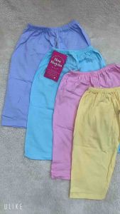Combo 5 quần dài Cotton nền màu cho bé trai bé gái sơ sinh chất vải Cotton 100% Bossini ống xuông - Quần dài chục cho bé sơ sinh 3-23kg
