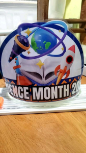 Science Month Laminated Headdress Vibrant Print in Thick Photopaper Handcrafted and Waterproof Crown for the head