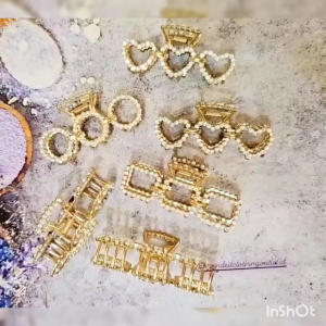 JEPIT RAMBUT KOREA PERMATA & JEPIT RAMBUT ALLOY ELEGAN