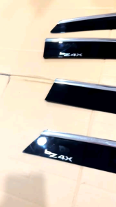 Talang Air Toyota BZ4X 2022 2023 2025 2026 2027 Side Visor Flat Hitam List Chrome