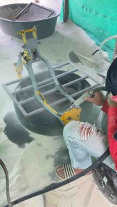 ถังยิงทรายกลาง ถังยิงทรายระบบแรงดัน ยิงทรายแห้ง