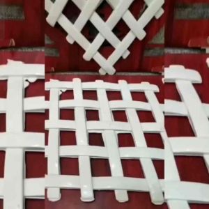 POT PAGAR WAJIK HARMONI PUTIH ORNAMEN BUNGA / GANTUNGAN BUNGA DINDING / POT PAGAR BUNGA RAMBAT / WALL FLOWER VASE / PWG6515