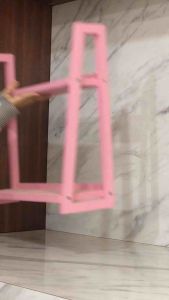 Rak bumbu dapur 2 susun serbaguna pink / rak makeup
