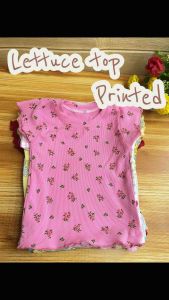 Kids Lettuce Style Crop Top for Girls 1-3 Years Old-Modern DesignLightweightand Comfortable-Baby
