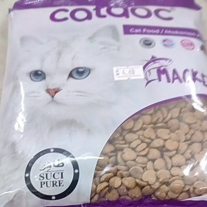 Catdoc Makanan kucing Rasa Mackerel 400gm Suci Pure
