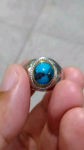 CINCIN BATU PORUS PERSIA BIRU PANCI NATURAL MINIMALIS