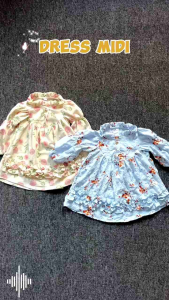 \\\"NCC\\\" 3-18 Bulan Dress Baby Perempuan JAFREEN Free Headband Gamis bayi Dress Lengan panjang Baju bayi Cewek