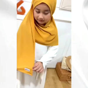 KERUDUNG ANAK PASHMINA INSTAN KANCING ANAK JERSEY PREMIUM USIA 4-10 TAHUN PASTAN ANAK
